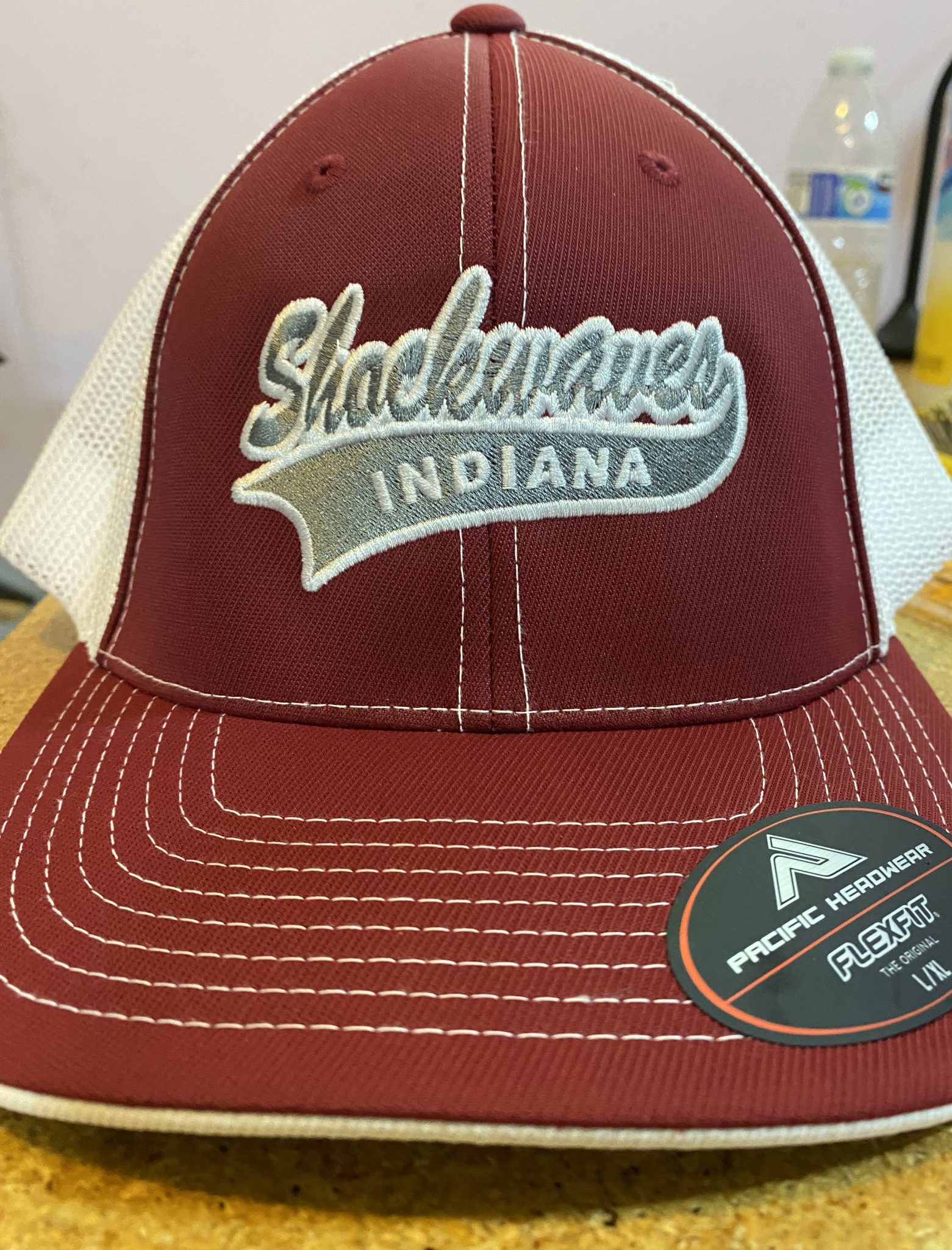 Shockwaves Cardinal Front  White Back Hat - Piercy Sports