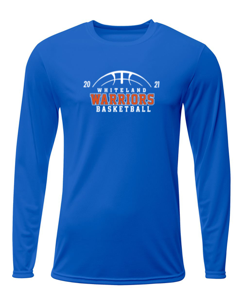 Whiteland Basketball Long Sleeve Drifit Tee - Piercy Sports