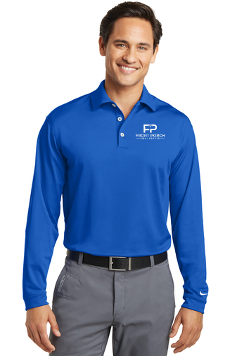 Front Porch Nike Golf Long Sleeve Dri-FIT Stretch Tech Polo - Image 3