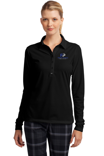 Front Porch Nike Golf Ladies Long Sleeve Dri-FIT Stretch Tech Polo - Image 4