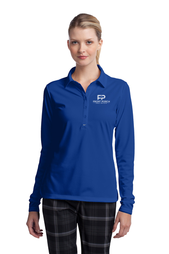 Front Porch Nike Golf Ladies Long Sleeve Dri-FIT Stretch Tech Polo