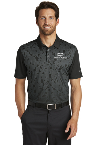 Front Porch Nike Golf Dri-FIT Mobility Camo Polo - Image 3