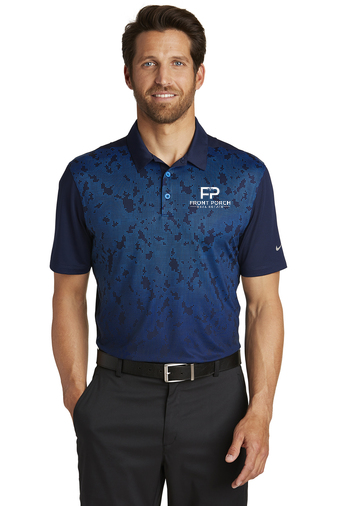 Front Porch Nike Golf Dri-FIT Mobility Camo Polo - Image 2