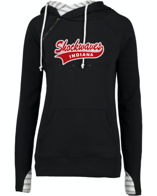 Shockwaves Stripe Double Hooded Sweatshirt