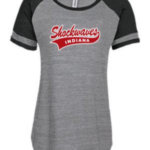 Shockwaves Vintage Triblend Colorblock Tee
