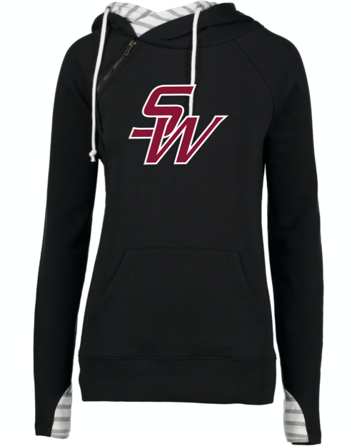 Shockwaves Stripe Double Hooded Sweatshirt - Image 3