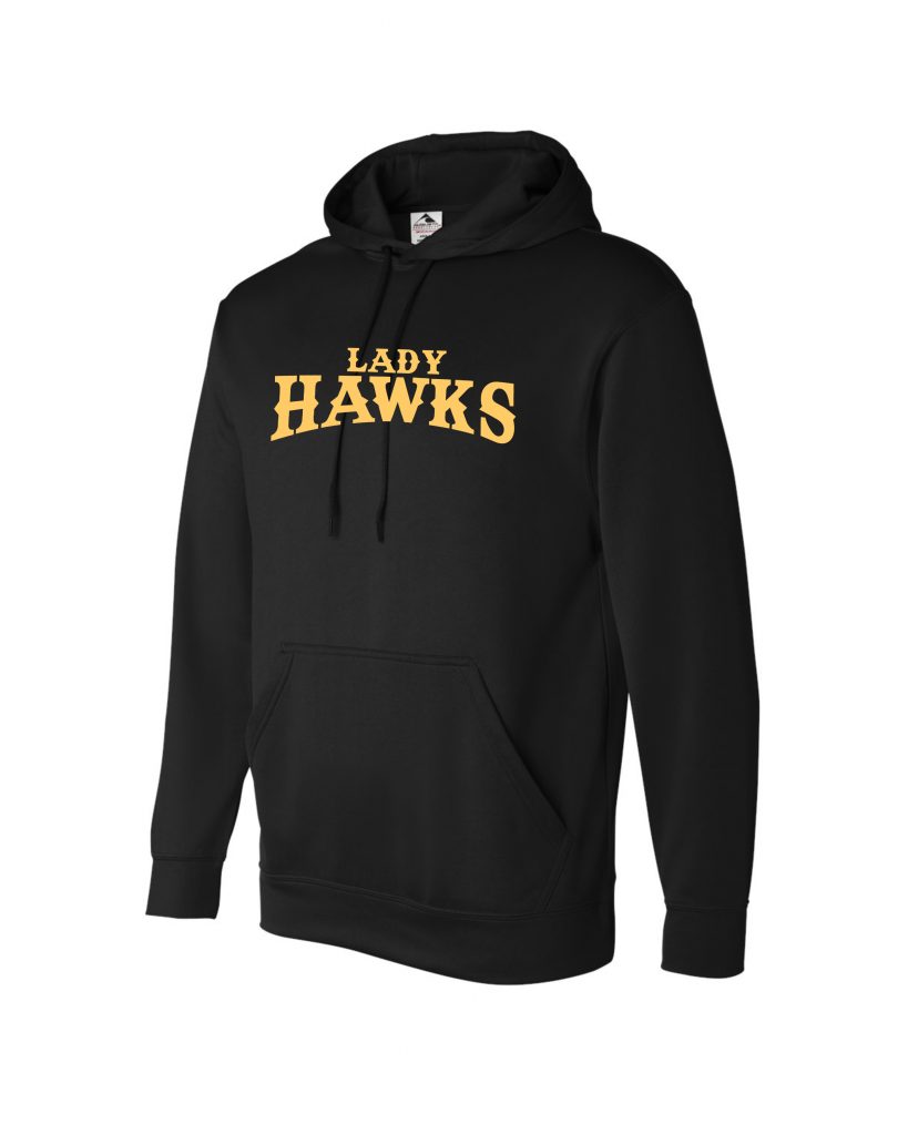 Lady Hawks Performance Sweatshirt Word Logo
