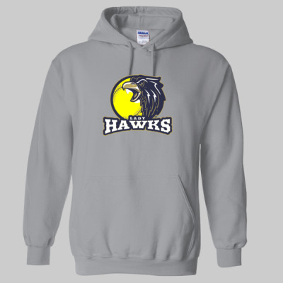 Lady Hawks Cotton Sweatshirt Ball Logo - Image 4