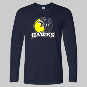 Lady Hawks Cotton Long Sleeve w/Ball Logo