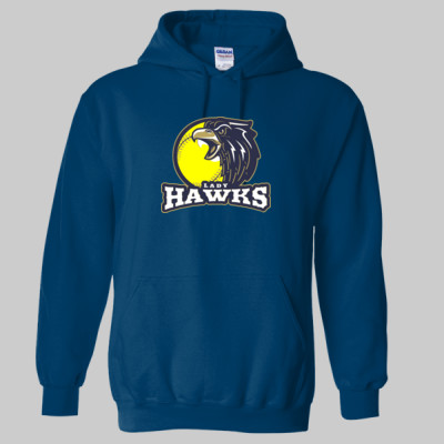 Lady Hawks Cotton Sweatshirt Ball Logo - Image 2