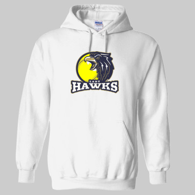Lady Hawks Cotton Sweatshirt Ball Logo - Image 3