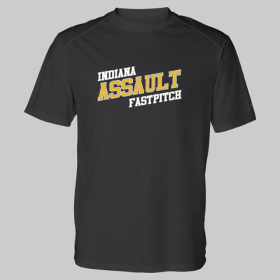 Indiana Assault Fastpitch Black Drifit (3 logos)