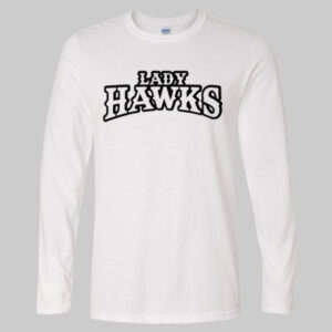 Lady Hawks Cotton Long Sleeve w/Word Logo