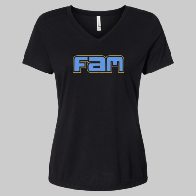 FAM Ladies V-Neck - Image 2