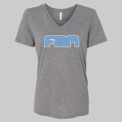 FAM Ladies V-Neck - Image 3