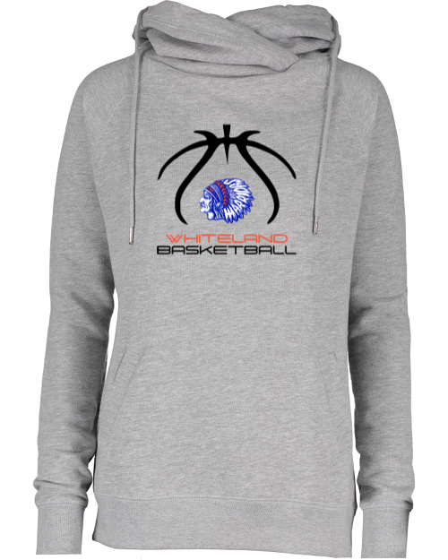 Whiteland Basketball Funnel Neck Hoodie - Image 2