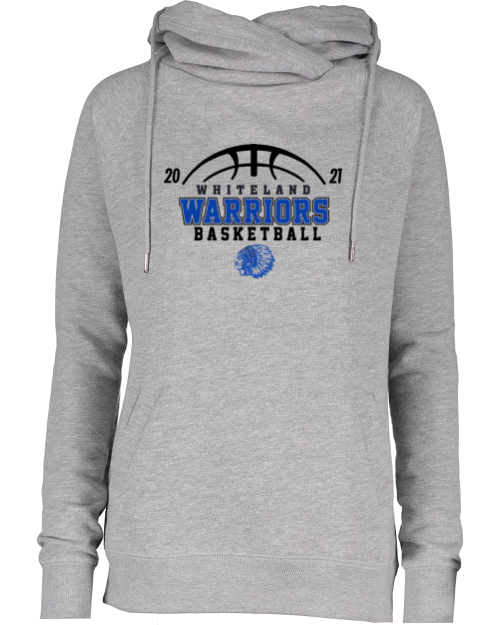 Whiteland Basketball Funnel Neck Hoodie - Image 7