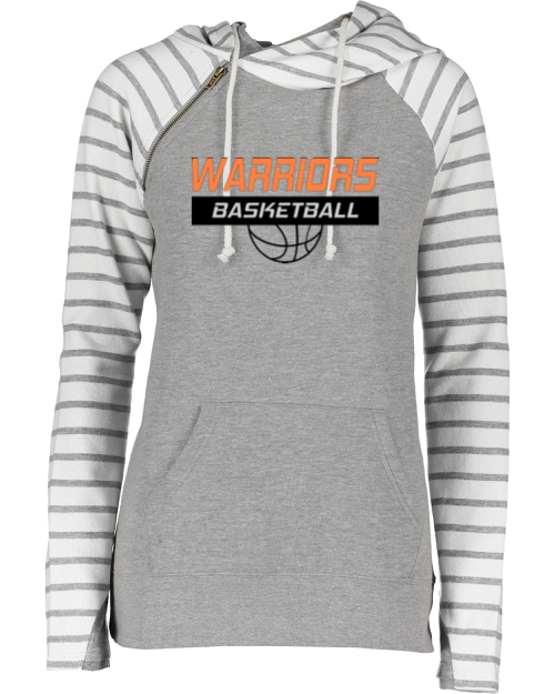 Whiteland Basketball Double Hooded Striped Sweatshirt - Image 3