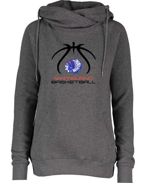Whiteland Basketball Funnel Neck Hoodie - Image 4