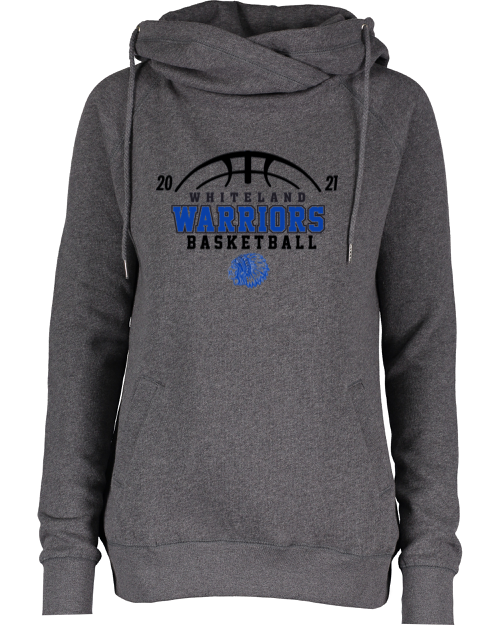 Whiteland Basketball Funnel Neck Hoodie - Image 5
