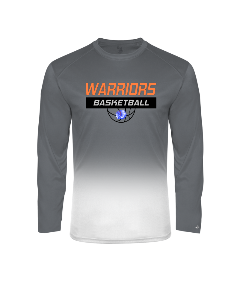 Whiteland Basketball Long Sleeve Ombre Tee - Image 6