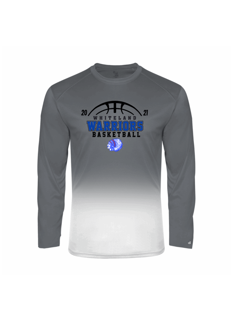 Whiteland Basketball Long Sleeve Ombre Tee - Image 5