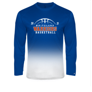 Whiteland Basketball Long Sleeve Ombre Tee