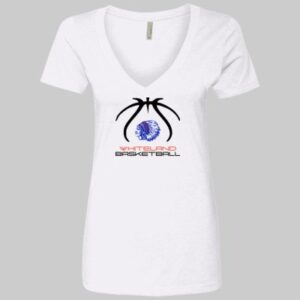 Whiteland Basketball Ladies V Neck Tee